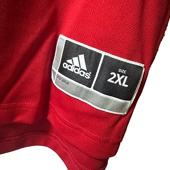 #10 University of Wisconsin red Big Ten Basketball Jersey  Adidas adult XXL - Picture 3 of 9